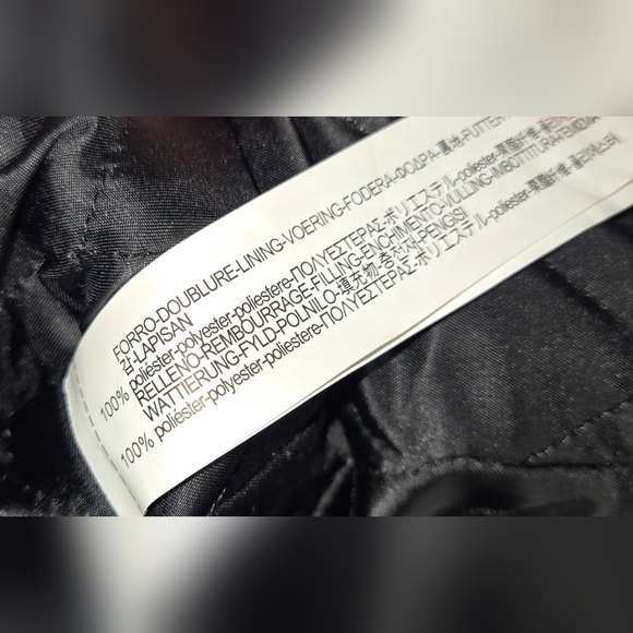 Zara Man Aviator Field Jacket Green Winter Coat Small Shearling Collar WoolBlend - Picture 7 of 7